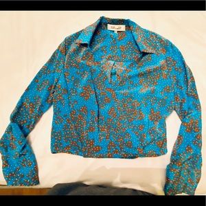 Diane von Furstenberg size 4 wrap shirt